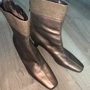 Easy Spirit Bronze Booties